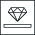 Grafika przedstawia ikonę diamentu umieszczoną nad prostokątem, obrazuje produkty marki Pfleiderer odporne na zadrapania